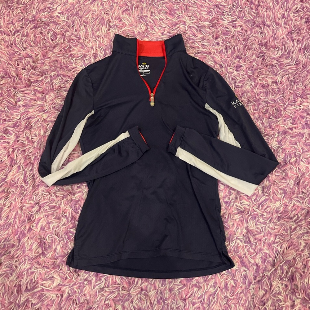 Women's Black Quarter-Zip Top